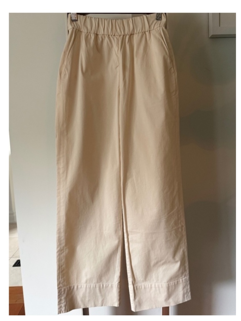Everlane Organic Cotton High Rise 90s Straight Leg Pants XS Cream
